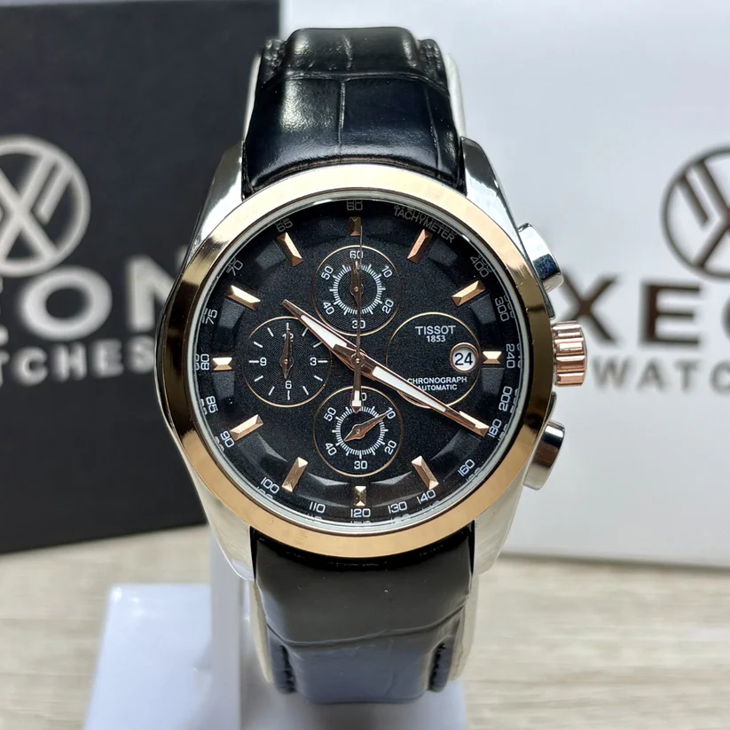 Tissot - 1853 - Chronograph Watch - Two Tone - Black Straps Tissot - 1853 - Chronograph Watch - Two Tone - Black Straps