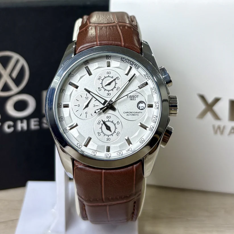 Tissot - 1853 - Chronograph Watch - Brown Straps Tissot - 1853 - Chronograph Watch - Brown Straps