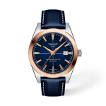 Blue Leather Tissot Gentleman Gold bezel 40mm